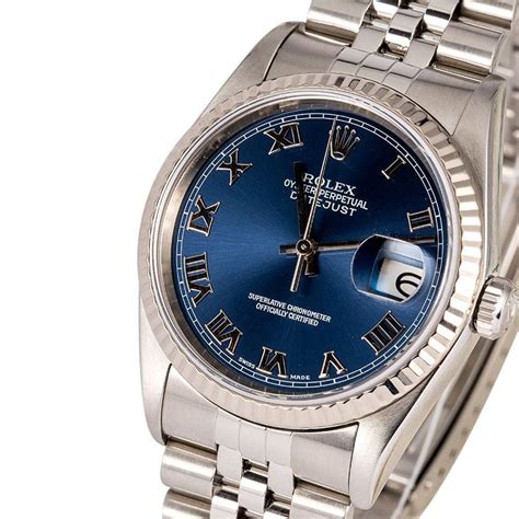 rolex datejust 16234 blue dial|rolex datejust 16234 price.